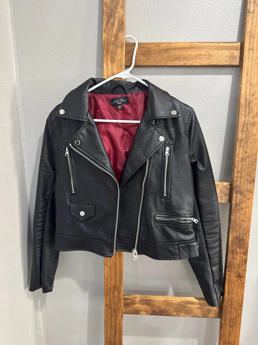 Black “leather” jacket